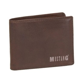 MUSTANG Fresno Leather Wallet Brown, brown, Classic