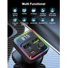 Bluetooth V5.3 FM Transmitter Adapter, FM Transmitter for Car, Bluetooth