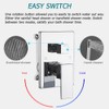 Heable Shower System with High Pressure Rainfall Shower Head, Handheld