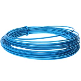 The Beadsmith Anodized Aluminum Wire – 12 Gauge – 39 feet – Turquoise Color – Bendable Craft Wire Used to Jewelry Making, Wire Wrapping, Sculpting, Floral, Modeling and Other DIY Arts & Crafts