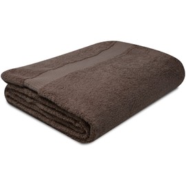 Towelogy® Super Soft Luxurious Bath Sheets Extra Large 100% Egyptian Cotton Bathroom Shower Towel Super Absorbent Hotel Quality Fade Resistant 90x140cm | Machine Washable (Peanut Brown, 1)