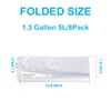 Soddeph Collapsible Water Container Bag, BPA Free Food Grade Clear