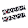 Roush R Red Silver & Black Emblems - 4.5" Long