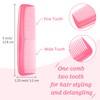 Leinuosen 12 Pieces Hair Combs Set Pocket Plastic Fine Tooth