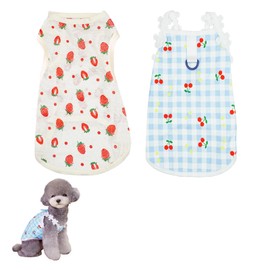 2PCS Cat Post Surgery Suit to Stop Licking Vest for Abdominal Wound Skin Diseases Protection Soft Breathable ECollar Alternative Kitten Body Onesie Spay Surgical Recovery for Female Male Dogs Pet (S)