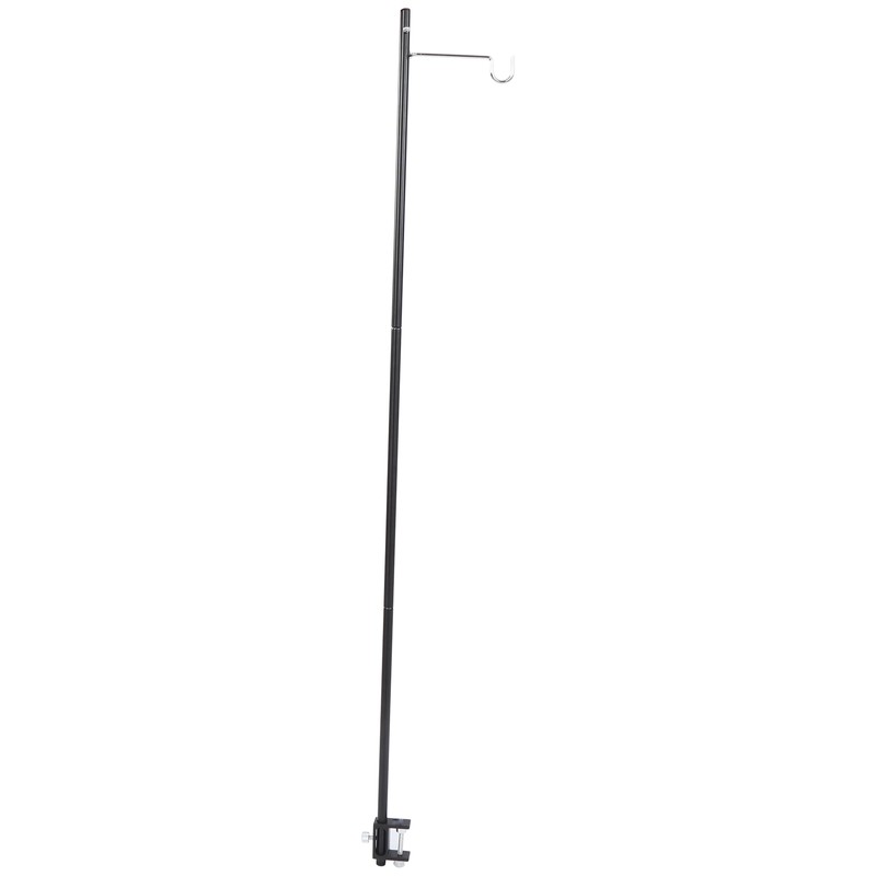 Camping Lantern Stand Aluminum Alloy Foldable Single Hook Lamp Pole