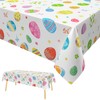 Xinvery Easter Tablecloth,Easter Party Tablecloth Colourful Egg Cartoon Table Cover