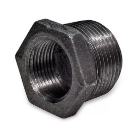 Everflow 3/4" x 1/8" BLACK MALLEABLE IRON HEX BUSHING reducer reducing fitting pipe npt