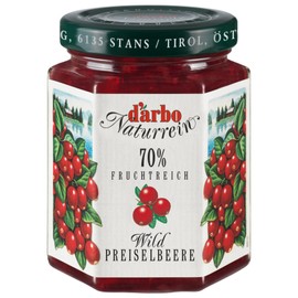 Dalbo Double Fruit Wild Lingonberry Jam, 7.1 oz (200 g)