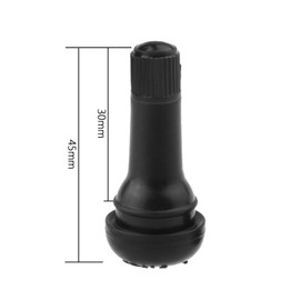 CM Cosmos Black TR413 Rubber Snap-in Valve Stems Tire Valve Stems Tyre Valve Stems, 15 Pack