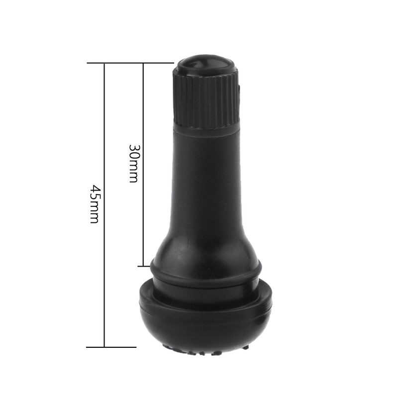 CM Cosmos Black TR413 Rubber Snap-in Valve Stems Tire Valve