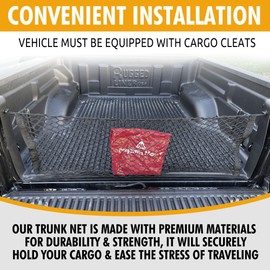 Envelope Truck Bed Style Mesh Cargo Net for Jeep Gladiator Rubicon Overland Sport 2020-2025 - Car Accessories - Premium Organizer and Storage - Vehicle Carrier Organizer for Jeep Gladiator