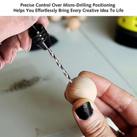 Hand Drill Set with Precision Pin Vise Drill Micro Twist Drill Bit for Delicate Handwork Electronics Assembly Model Making Woodworking Jewelry DIY