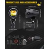 BraveWAY 60W 20000LM Motorcycle Fog Lights, LED Motorcycle Auxiliary Lights,