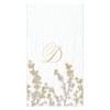 Caspari Berry Branches Single Initial Paper Guest Towel Napkins Letter
