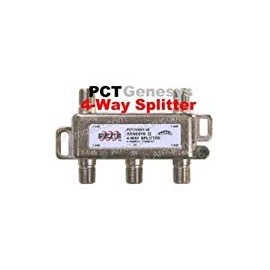 PCT Four Port (4 output) Indoor/Outdoor High Performance 5-1000 MHz Cable TV HDTV Coaxial Digital Signal Splitter (NGNII-4S)