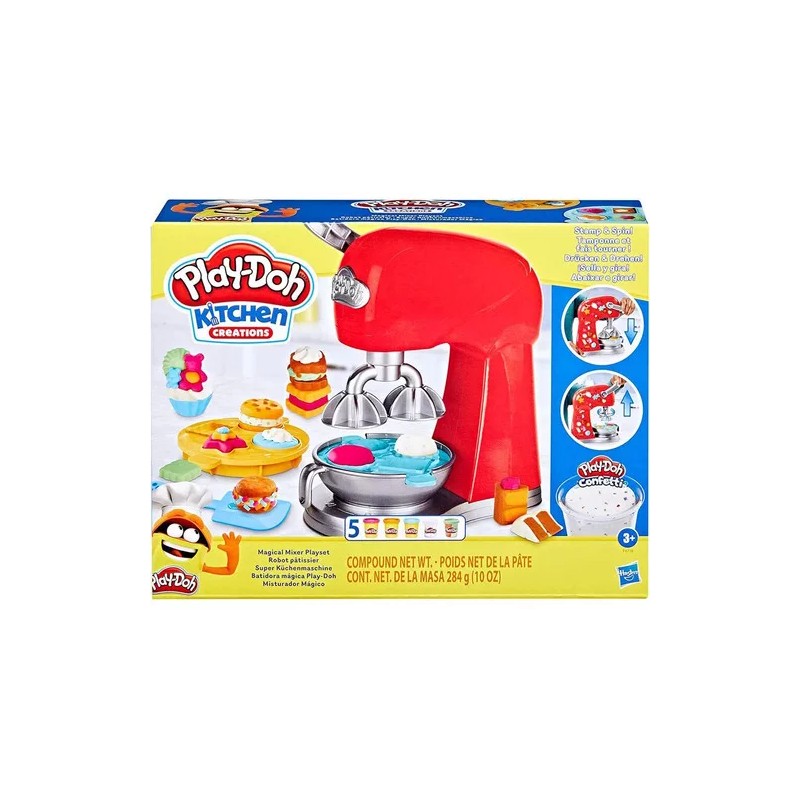 Play-Doh Batidora Mágica Color Rojo Masa Kitchen Creations Batidora Con