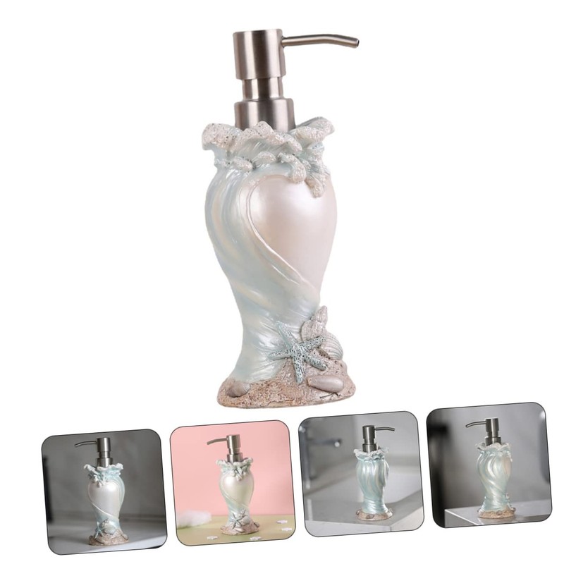 FUNOMOCYA Style Soap Dispenser Refillable Shell Pump Bottle for Liquid