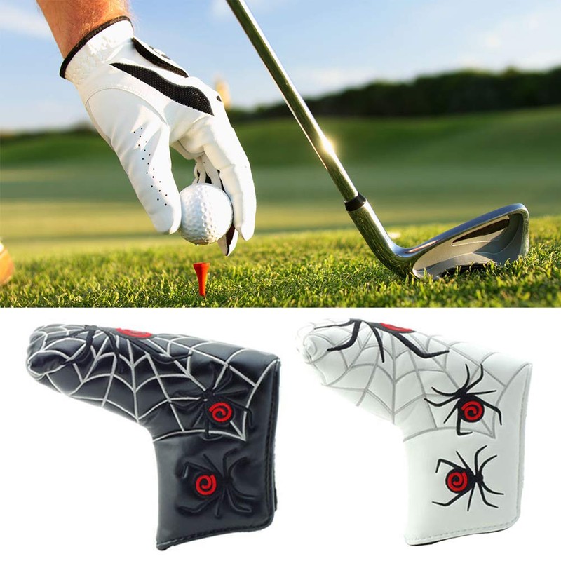 ALEOHALTER Golf Putter Head Cover Spider Web Golf Blade Putter
