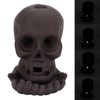 Backflow Incense Burner Purple Sands LED Light Skull Head Design