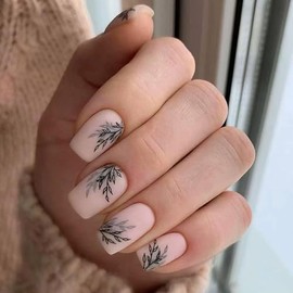 Uñas Postizas Cuadradas De Cobertura Total, Uñas Acrílicas De Color Rosa Claro, Uñas Postizas Brillantes, Uñas Postizas Sipmle Stick On Nails Para Muj