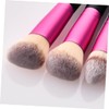 IWOWHERO 7pcs Travel Makeup Brush Set Makeup Brushes Wooden Handle