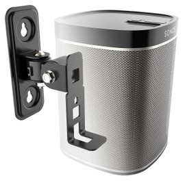 RICOO 1x Lautsprecherwandhalterung Lautsprecher Wandhalterung für SONOS Play:1™ Wand Halterung LH431-B Schwenkbar Neigbar HiFi Audio Boxen Aufhängung Speaker Wall Mount