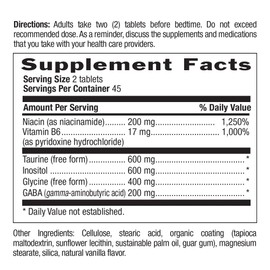 Country Life GABA Relaxer, 90 Tablets, Certified Gluten Free, Certified Vegan