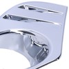 Pair Chrome Front Fog Light Cover Lamp Trims Paste Mounting