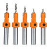 5pcs Countersink Drill Bit Woodworking Screws Chamfering Wood Hole Drills