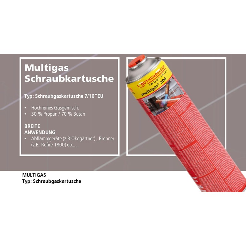Rothenberger Multi Gas Value Pack – 2 x 600 ml