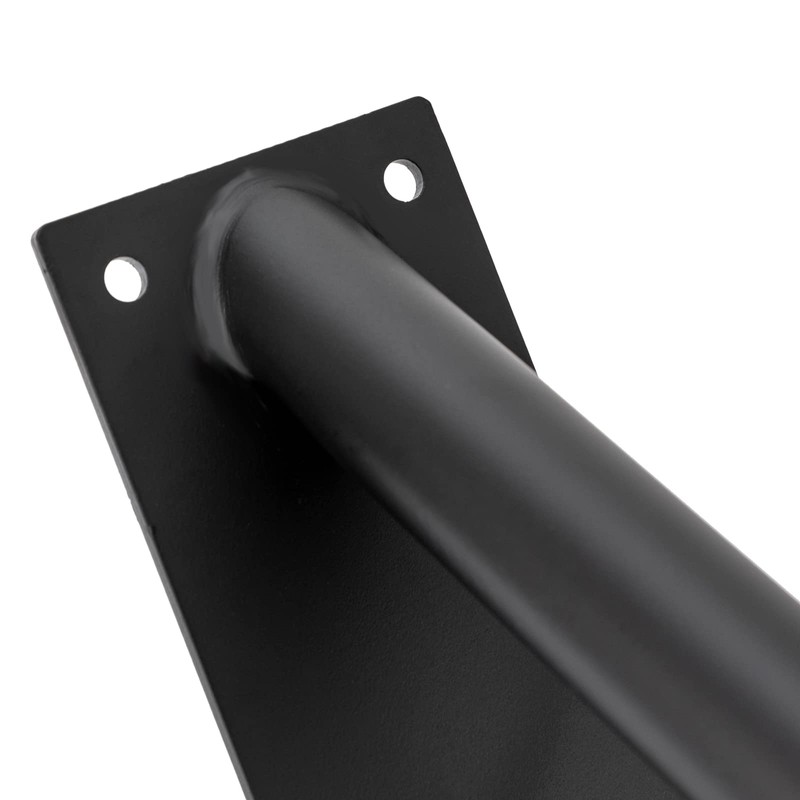 DYNAMI 2-Pack Stainless Steel U-Shaped Handrail for 1-3 Steps,27.5in Black