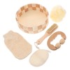 Baluue Versatile Bathing Tools Set Pumice Stone Brush Exfoliating Back