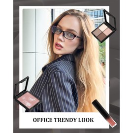 HASFOX Rectangle Eyewear Frames Clear Lens Bayonetta Fake Glasses Retro Fashion Office-Siren Aesthetic Y2K Style E22512