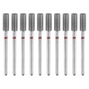 sourcing map 10pcs 200-230 Grits Diamond Grinding Bit 4.2mm Cylindrical