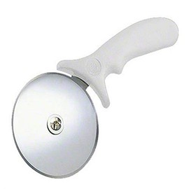 American Metalcraft 4" White Plastic Handle Pizza Cutter
