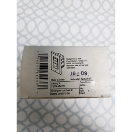 Cooper Greengate TSW-MV-White Digital Timer w/ Push-Button 120/277V with Wall Plate