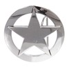 Famous Marshall Law Texas Star Belt Buckle, Silver