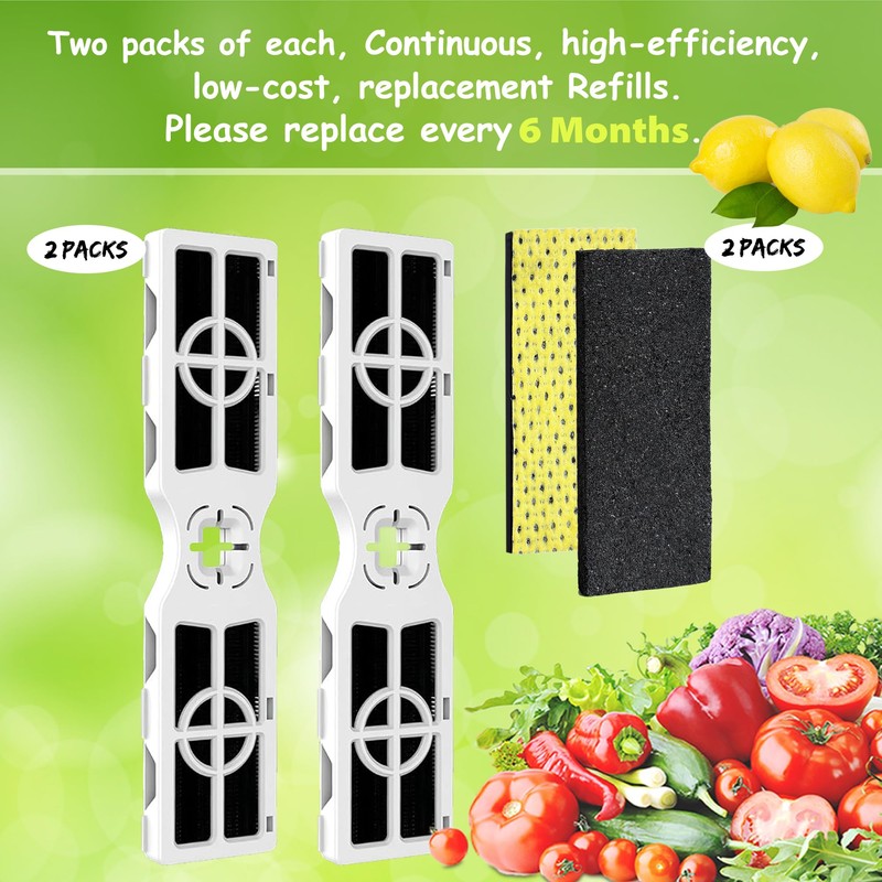2 Pack PK-2 Produce Keeper Plus (FRPAPK2RF) and RAF-2 Air