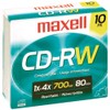 MAXELL - MAXELL 630011 80-MINUTE/700 MB CD-RWS (10 PK WITH
