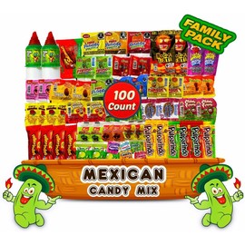 Mexican Candy Mix Bag Family Pack (100 Count) Sweet, Sour and Spicy by Look-On