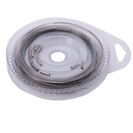 Fishing Line Wire Leader, Stainless Steel Trace Lure 10 Meter with 12Pcs Crimps Sleeves(30 lbs)