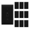 TG Toggle Light Switch with Wall Plate, Single Pole Electrical