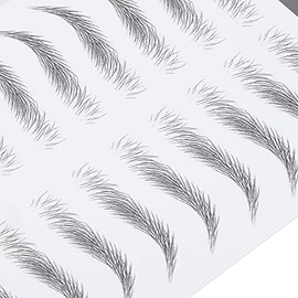Pegatinas de Tatuaje de Cejas Temporales, Transferencia de Maquillaje, Duraderas y Resistentes al Agua, Varios Estilos para Mujeres.