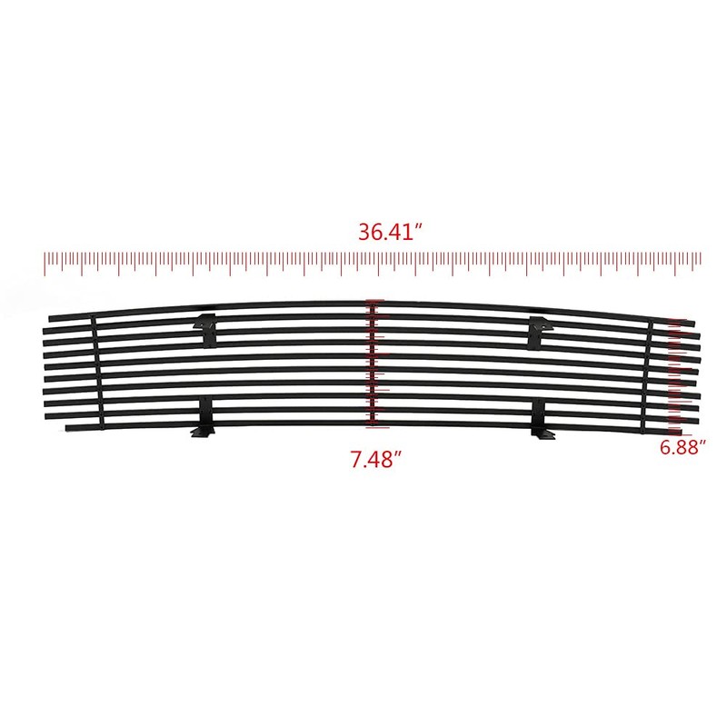 CHEDA Front Upper Bumper Grille,Compatible with 2009-2014 Nissan Maxima, Black