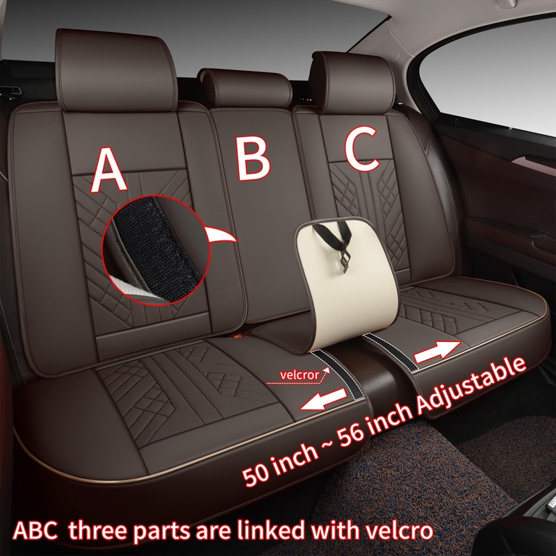 GXT Bench Seat Cover, Premium Faux Leather Bench Seat Covers