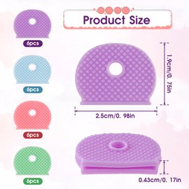 Auiremrti Key Caps, Pack of 24 Key Markers, Rubberised Key Identification in Colours, Key Cover for Protection and Organisation