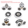 12 Sets Shower Door Wheels, Rollers Replacement Part for Bathroom