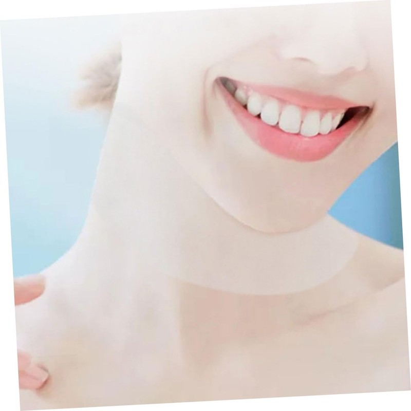 MERRYHAPY 300piezas Máscaras De Cuello De Seda Para Hidratante Antienvejecimiento