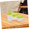 BUGUUYO 12PCS Portable Mini Condiment Squeeze Bottles Outdoor Seasoning Containers